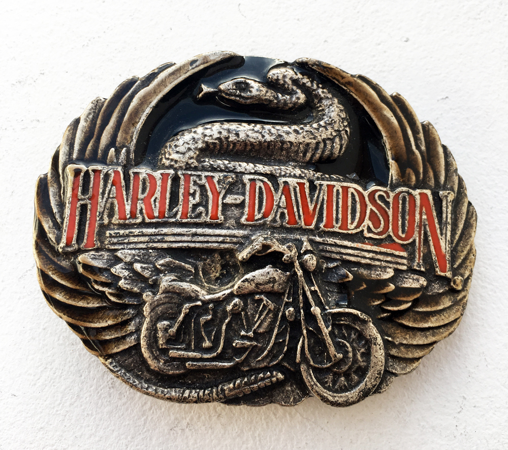 Boucle De Ceinture Harley Davidson Style J016 - Argenté, Neuve Avec étiquettes, Accessoire Homme