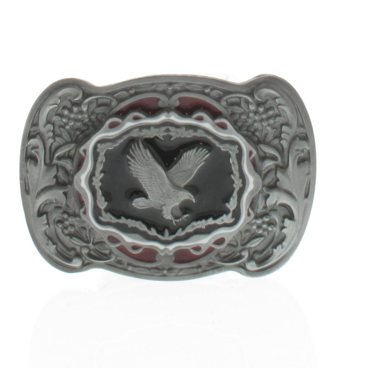 Boucle De Ceinture Western Guitare 3D - Argentée - Pour Ceinture Jusqu'à 4cm