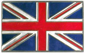 Boucle de ceinture drapeau Angleterre UK