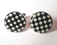 Boutons de manchette Damier rond