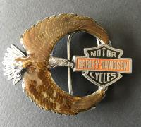 Vintage 1992 - Boucle de ceinture Harley Davidson Aigle