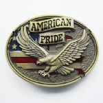 Boucle de ceinture Aigle American Pride plaqué bronze