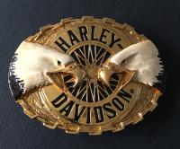 Vintage 1980 - Boucle de ceinture Harley Davidson Aigles 