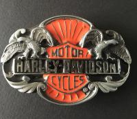 Vintage 1989 - Boucle de ceinture Harley Davidson Motorcycles