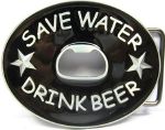 Boucle de ceinture décapsuleur save water