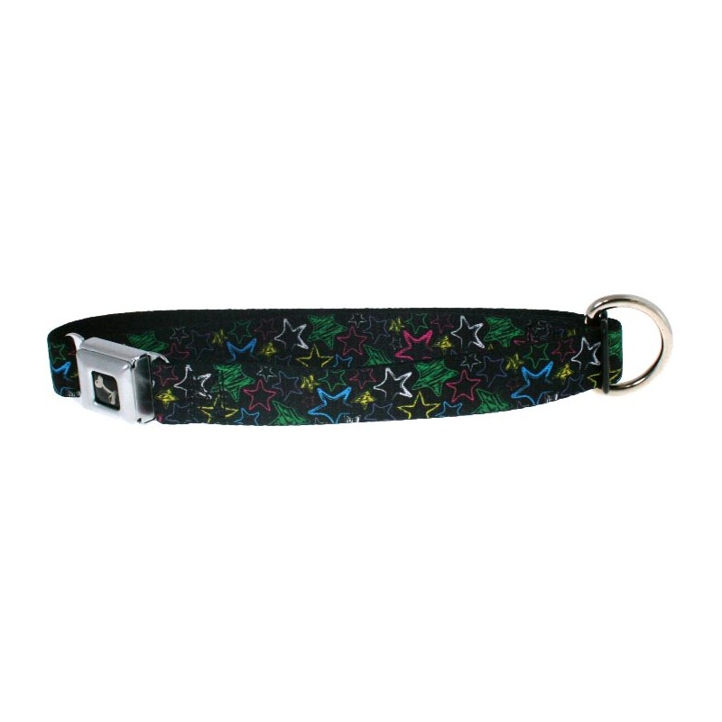 Collier pour chien étoiles multi couleurs