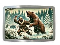 Boucle de ceinture Ours attaque