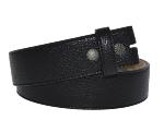 C00 - Ceinture Noire en cuir PU pour boucles de ceinture