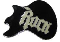 Boucle de ceinture Guitare Rock noire