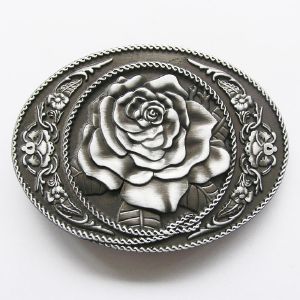 Boucle de ceinture Western Rose