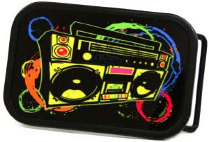 Boucle de ceinture boom box color