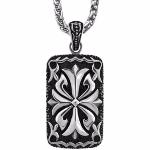 Pendentif Dog tag fleur de lys