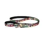 Laisse pour chien Love coeurs fleurs