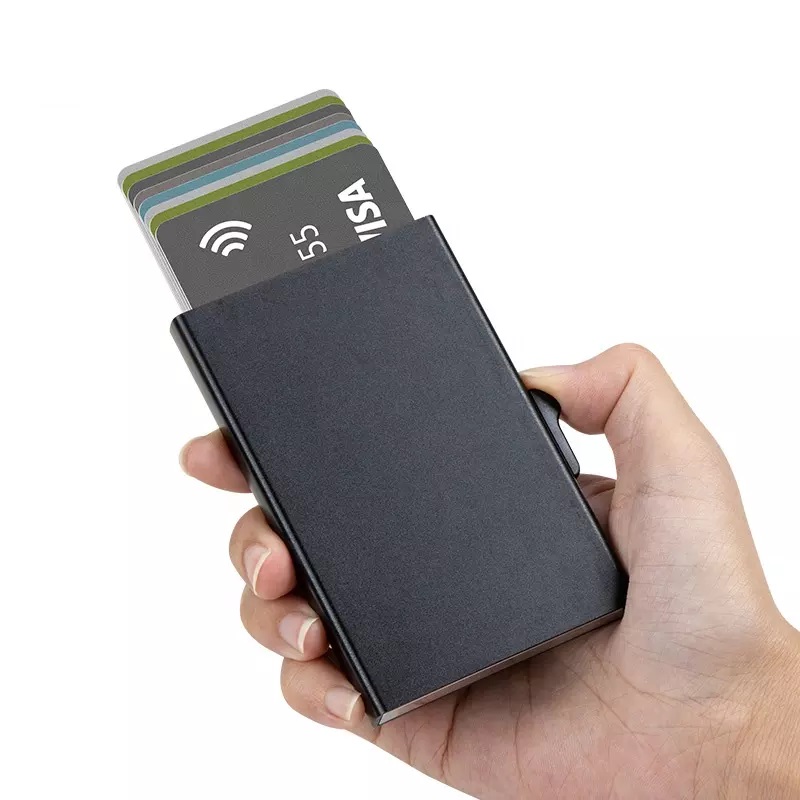 Porte carte  RFID aluminium - ( 5 à 8 cartes) 