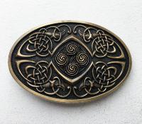 Boucle de ceinture celtique légende phoenix plaqué bronze