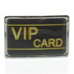 Boucle de ceinture VIP CARD contour chrome