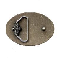 Boucle de ceinture Aztèque forme géométrique plaqué bronze