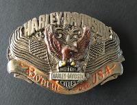 Vintage 1989- Boucle de ceinture Harley Davidson Motorcycles Born in the USA