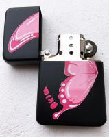 Briquet Papillon rose