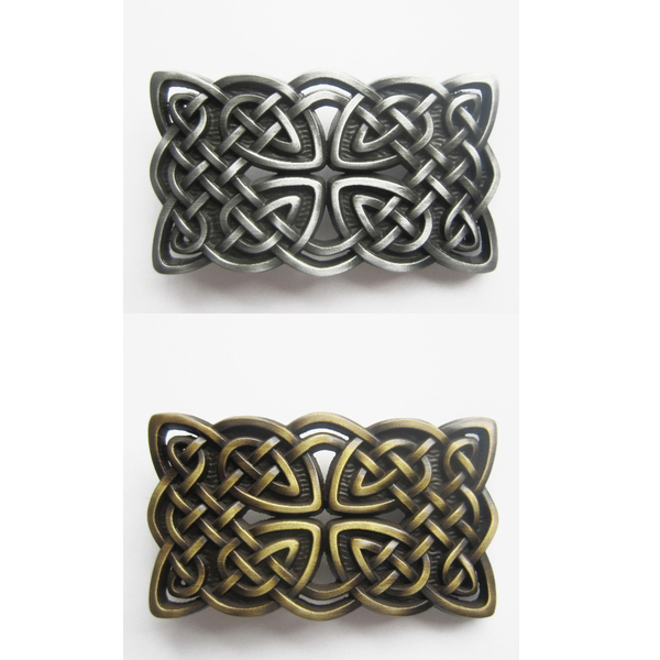 Boucle De Ceinture De Kilt Celtique Lion Rampant - Finition Antique, Style Highland Authentique