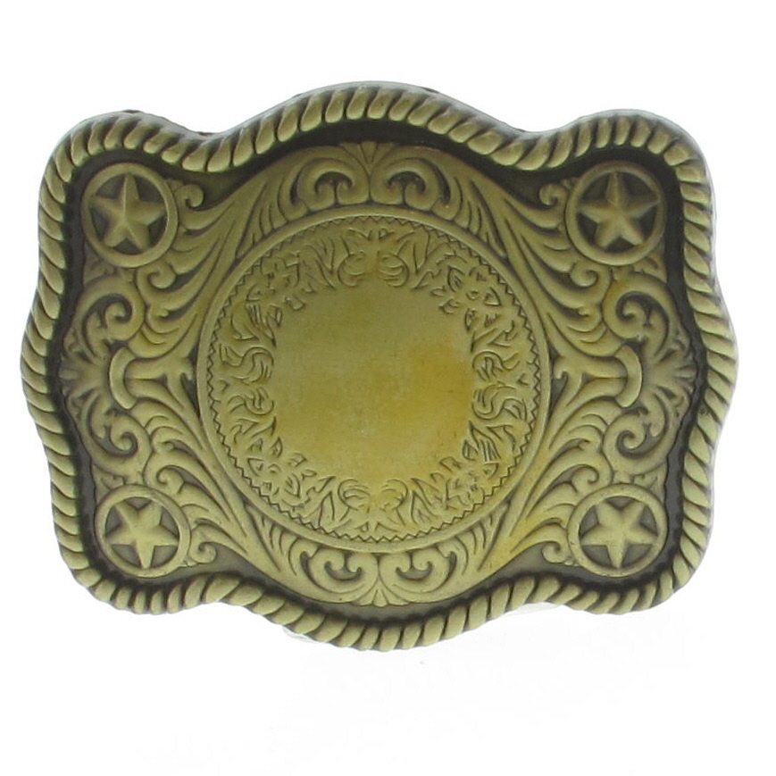 Boucle de ceinture Western classique originale couleur bronze