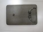 02 -  Boucle de ceinture personnalisable Rectangle chrome