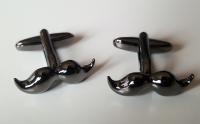 Boutons de manchette moustache