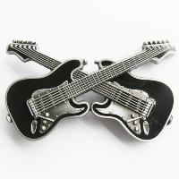 Boucle de ceinture 2 Guitares Noires