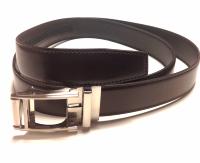 CA06 - Ceinture cuir marron avec boucle automatique ULTRA silver