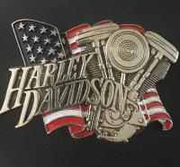 Vintage 1990 - Boucle de ceinture Harley Davidson v-twin 
