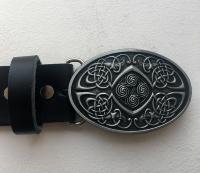C21 - Ceinture cuir noir avec boucle de ceinture Legend of phoenix