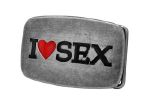 Boucle de ceinture I love sex