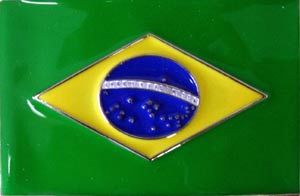 Boucle de ceinture Drapeau Brésil