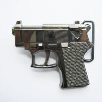 Boucle de ceinture Gun small gris/Chrome