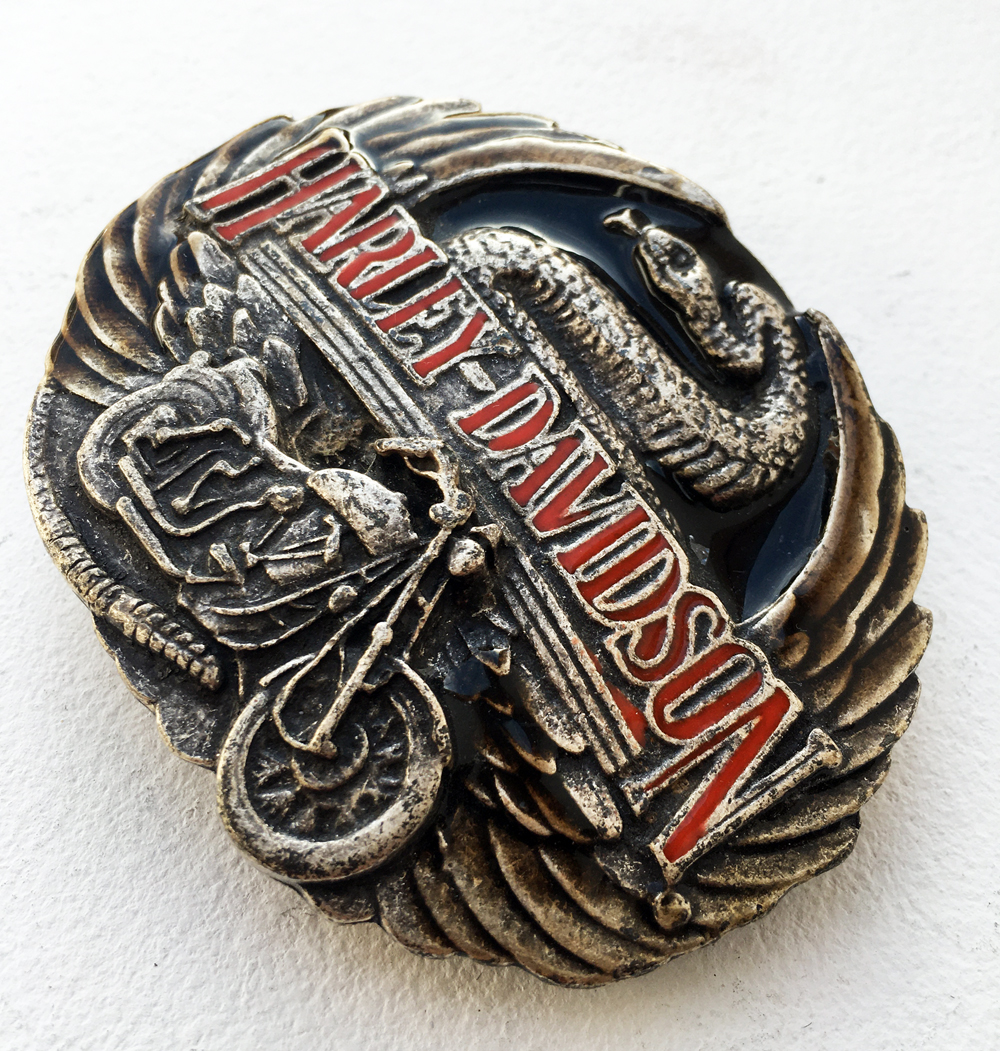 Boucle de ceinture femmes - Harley-Davidson Wings Silver - Léo Harley