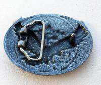 Boucle de ceinture Aigle en vol couleur argent