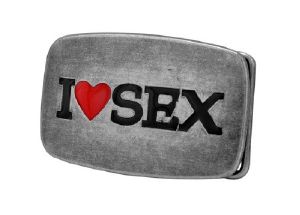 Boucle de ceinture I love sex