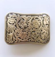 Boucle de ceinture laiton massif Western classique