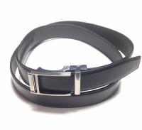 CA05 - Ceinture cuir noir boucle automatique ULTRA silver