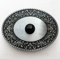 Boucle de ceinture Pierre ronde Agate noire