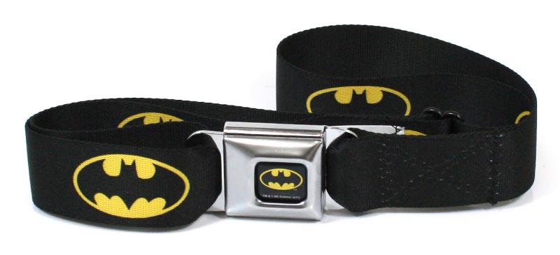 Ceinture Batman DC Comics - Logo Jaune Et Noir, Fermoir Métal
