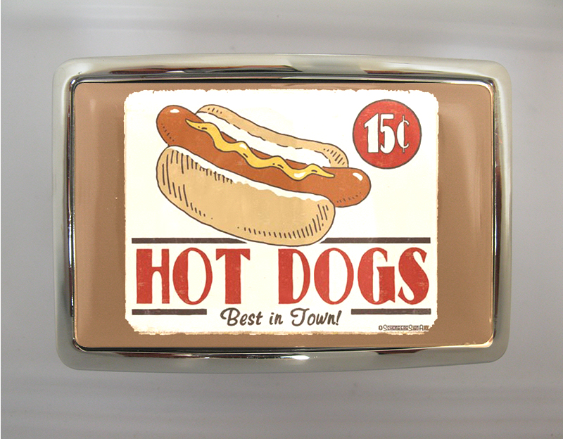 Boucle de ceinture Hot Dogs vintage