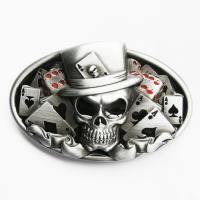 Boucle de ceinture Poker As Tete de mort
