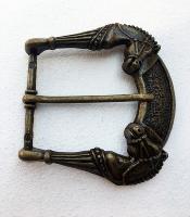Boucle de ceinture classique 63 Tête de cheval finition bronze