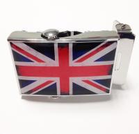 Boucle de ceinture drapeau Anglais effet vintage pour ceinture sangle
