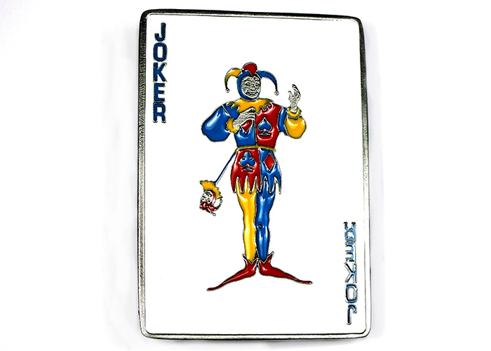 Boucle de ceinture Joker carte à jouer