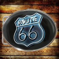 Boucle de ceinture Route 66 design